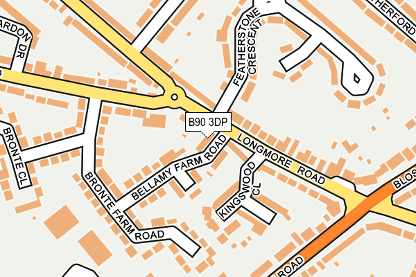 B90 3DP map - OS OpenMap – Local (Ordnance Survey)