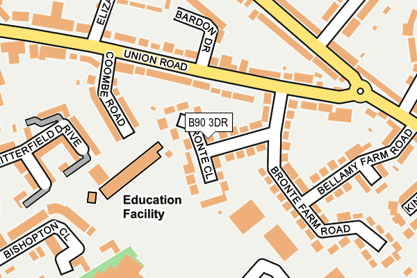 B90 3DR map - OS OpenMap – Local (Ordnance Survey)