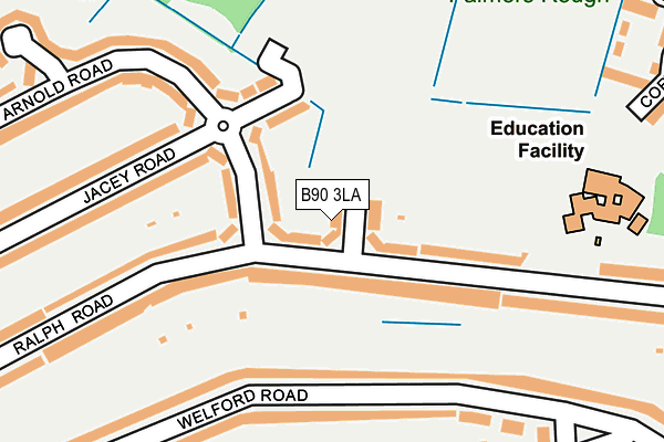 B90 3LA map - OS OpenMap – Local (Ordnance Survey)