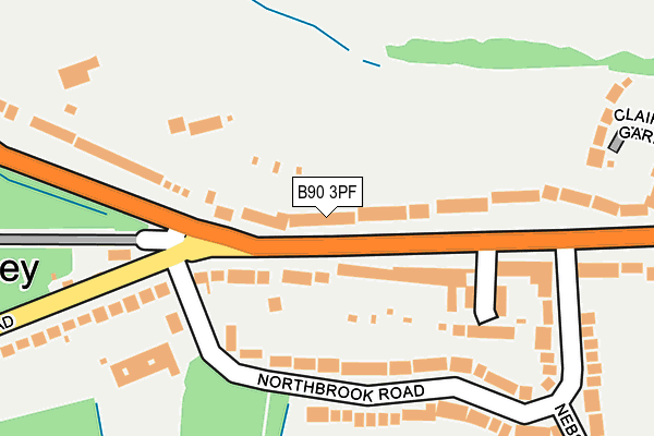 B90 3PF map - OS OpenMap – Local (Ordnance Survey)