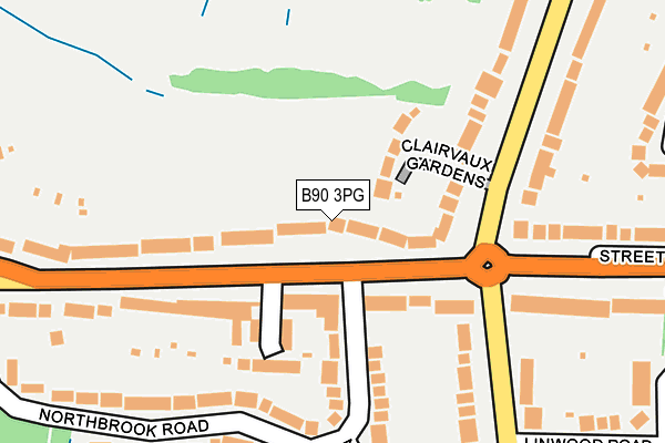 B90 3PG map - OS OpenMap – Local (Ordnance Survey)