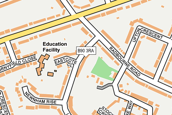 B90 3RA map - OS OpenMap – Local (Ordnance Survey)