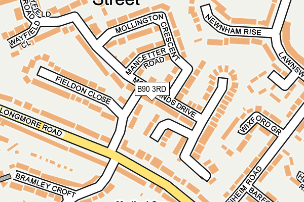 B90 3RD map - OS OpenMap – Local (Ordnance Survey)