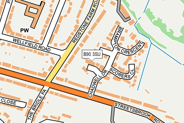 B90 3SU map - OS OpenMap – Local (Ordnance Survey)