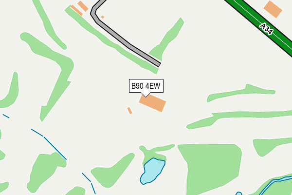 B90 4EW map - OS OpenMap – Local (Ordnance Survey)