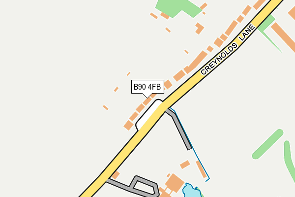 B90 4FB map - OS OpenMap – Local (Ordnance Survey)