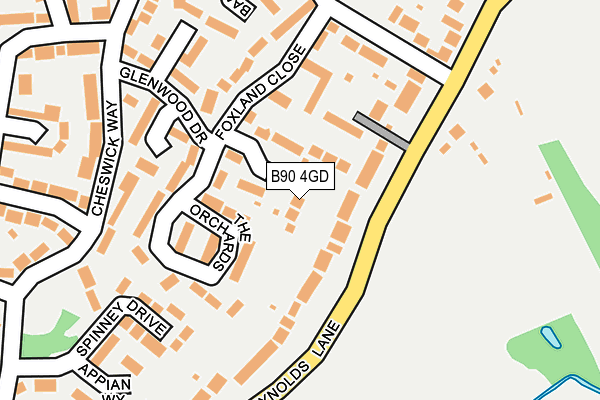 B90 4GD map - OS OpenMap – Local (Ordnance Survey)