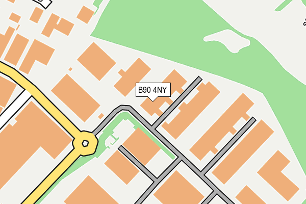 B90 4NY map - OS OpenMap – Local (Ordnance Survey)