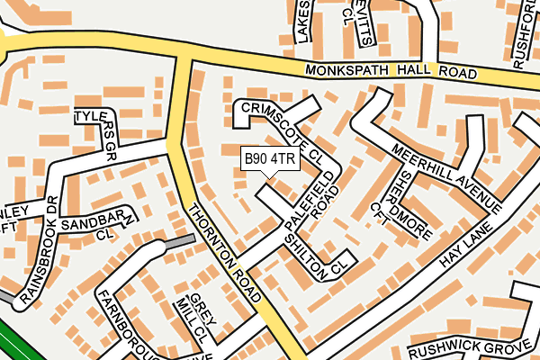 B90 4TR map - OS OpenMap – Local (Ordnance Survey)