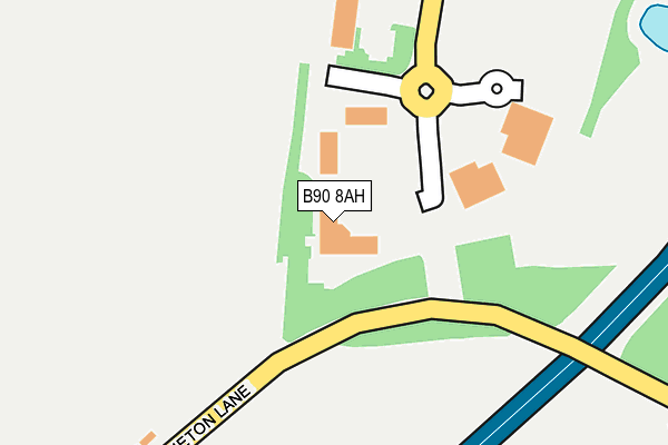 B90 8AH map - OS OpenMap – Local (Ordnance Survey)