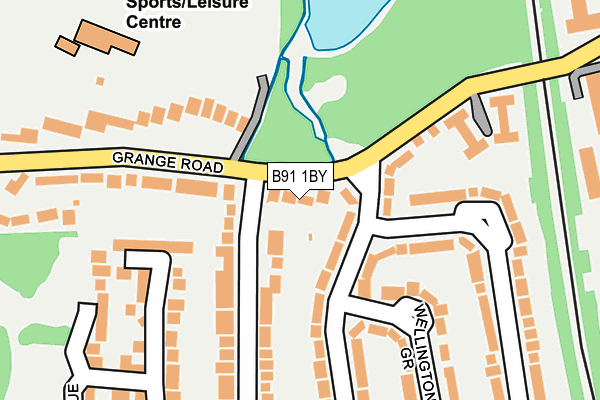 B91 1BY map - OS OpenMap – Local (Ordnance Survey)