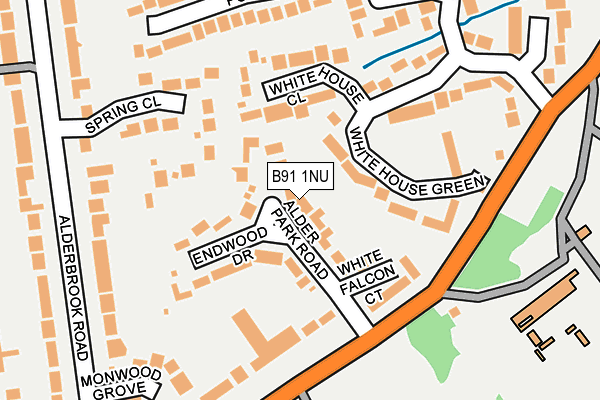 B91 1NU map - OS OpenMap – Local (Ordnance Survey)
