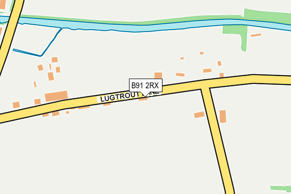 B91 2RX map - OS OpenMap – Local (Ordnance Survey)