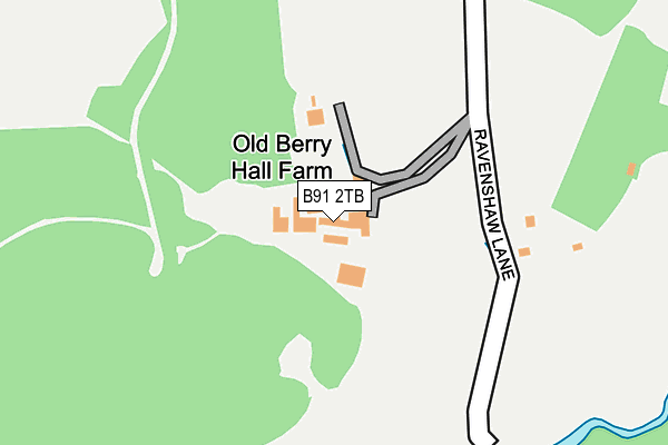 B91 2TB map - OS OpenMap – Local (Ordnance Survey)