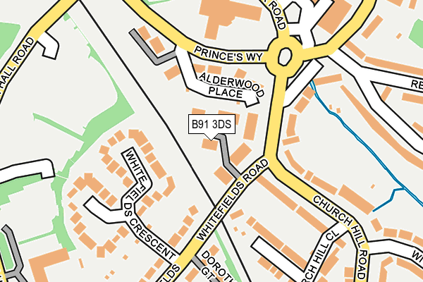 B91 3DS map - OS OpenMap – Local (Ordnance Survey)
