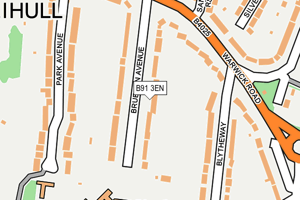 B91 3EN map - OS OpenMap – Local (Ordnance Survey)