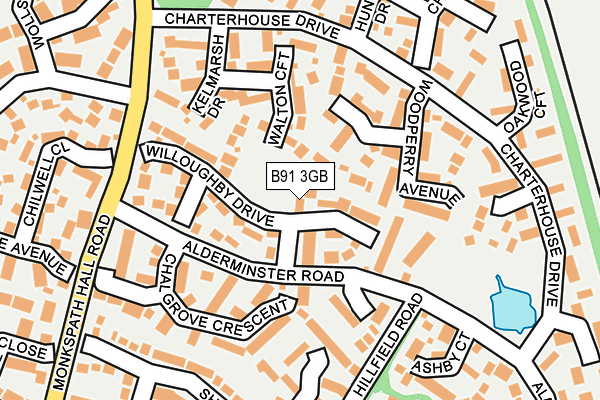 B91 3GB map - OS OpenMap – Local (Ordnance Survey)