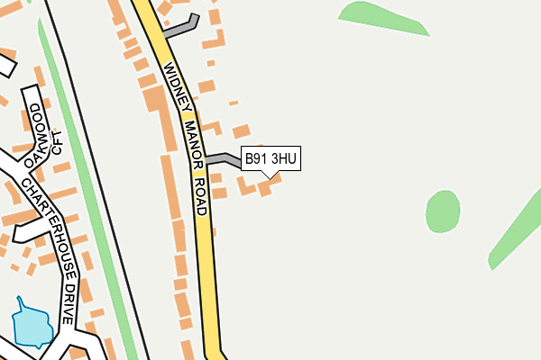 B91 3HU map - OS OpenMap – Local (Ordnance Survey)