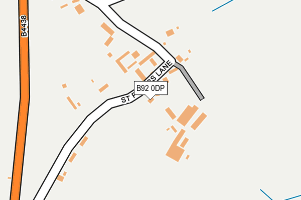 B92 0DP map - OS OpenMap – Local (Ordnance Survey)