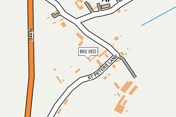 B92 0ED map - OS OpenMap – Local (Ordnance Survey)
