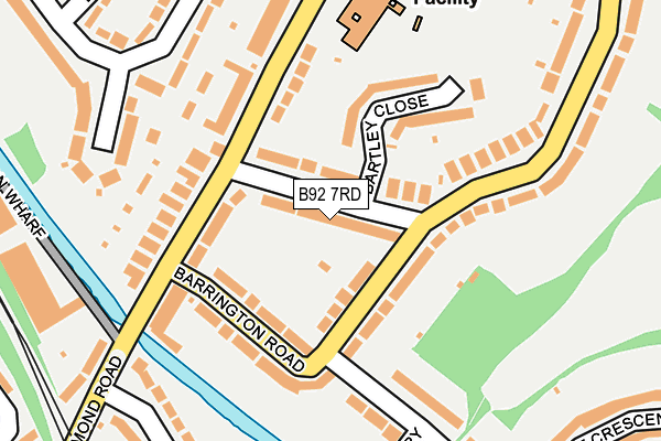 B92 7RD map - OS OpenMap – Local (Ordnance Survey)