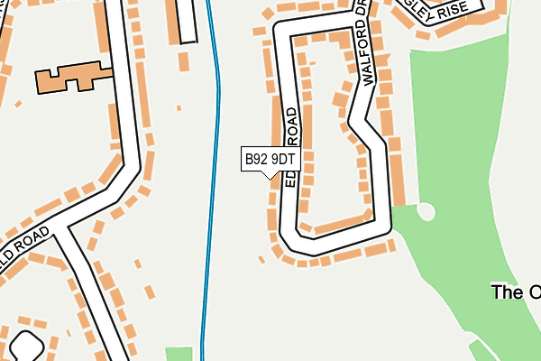 B92 9DT map - OS OpenMap – Local (Ordnance Survey)