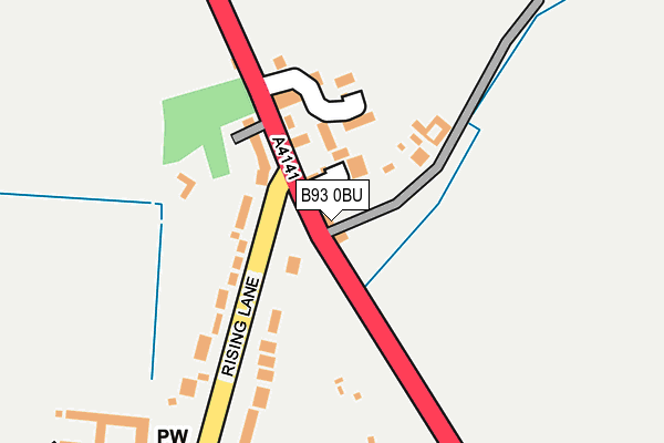 B93 0BU map - OS OpenMap – Local (Ordnance Survey)