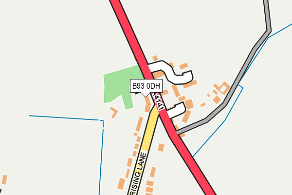 B93 0DH map - OS OpenMap – Local (Ordnance Survey)