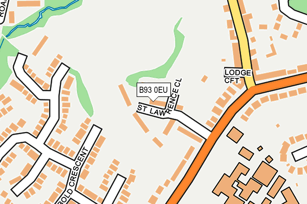 B93 0EU map - OS OpenMap – Local (Ordnance Survey)