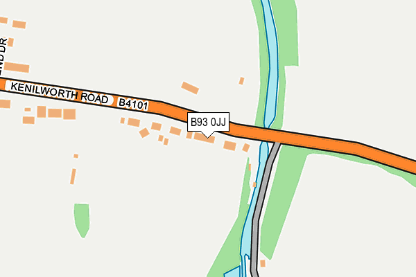 B93 0JJ map - OS OpenMap – Local (Ordnance Survey)