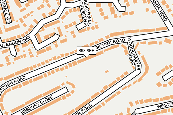 B93 8EE map - OS OpenMap – Local (Ordnance Survey)