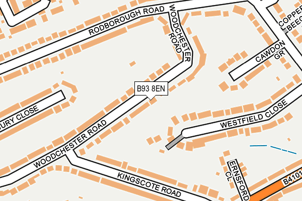 B93 8EN map - OS OpenMap – Local (Ordnance Survey)