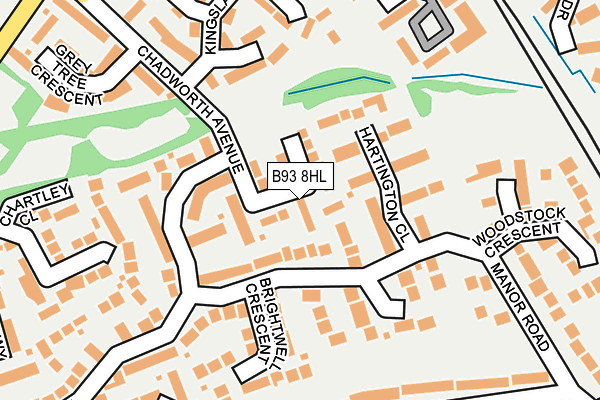 B93 8HL map - OS OpenMap – Local (Ordnance Survey)