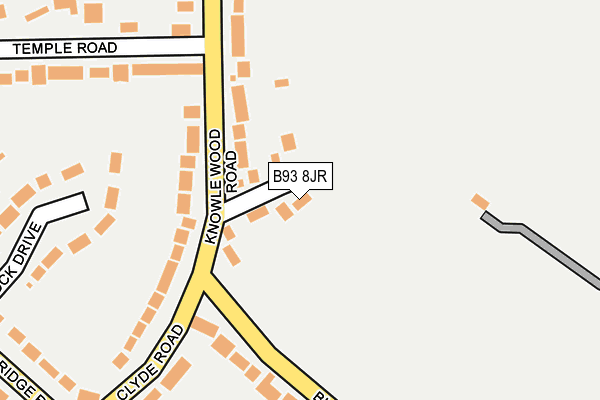 B93 8JR map - OS OpenMap – Local (Ordnance Survey)