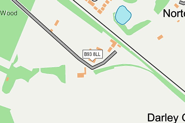 B93 8LL map - OS OpenMap – Local (Ordnance Survey)