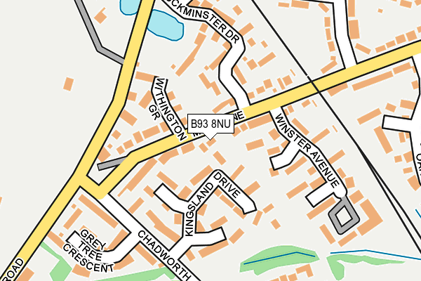 B93 8NU map - OS OpenMap – Local (Ordnance Survey)