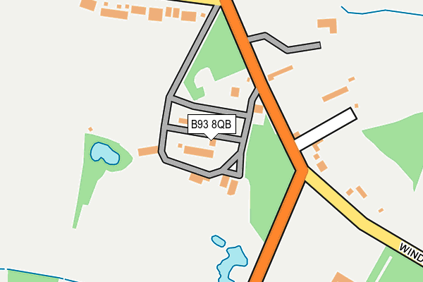 B93 8QB map - OS OpenMap – Local (Ordnance Survey)