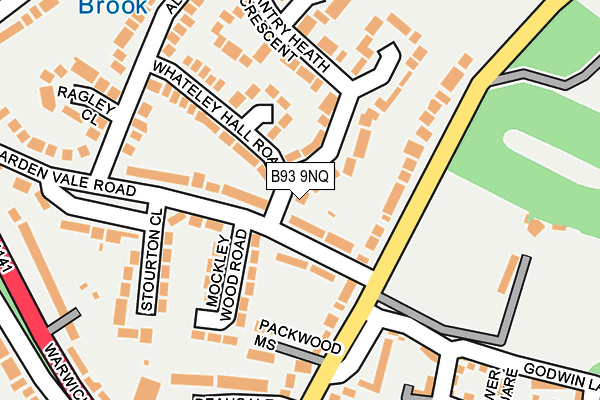 B93 9NQ map - OS OpenMap – Local (Ordnance Survey)