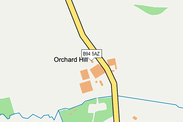 B94 5AZ map - OS OpenMap – Local (Ordnance Survey)