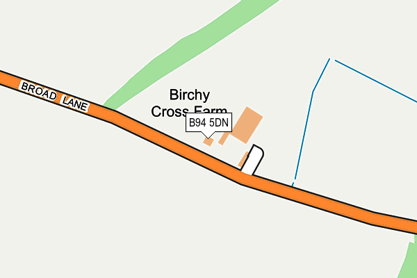 B94 5DN map - OS OpenMap – Local (Ordnance Survey)