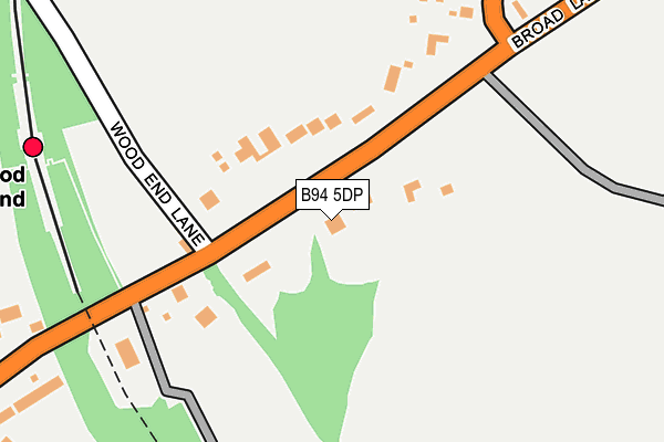 B94 5DP map - OS OpenMap – Local (Ordnance Survey)