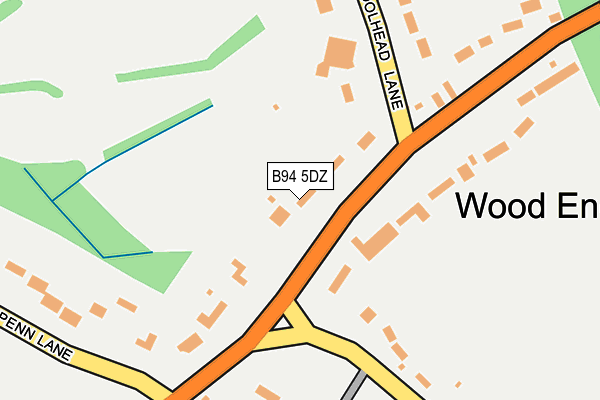 B94 5DZ map - OS OpenMap – Local (Ordnance Survey)