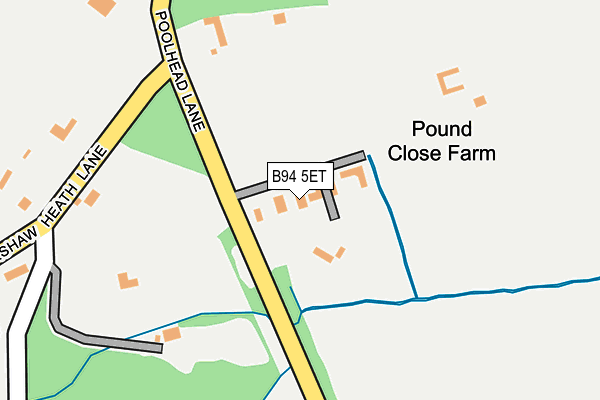 B94 5ET map - OS OpenMap – Local (Ordnance Survey)