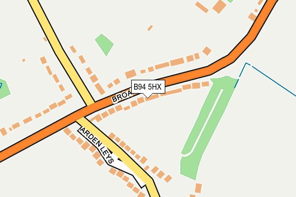 B94 5HX map - OS OpenMap – Local (Ordnance Survey)