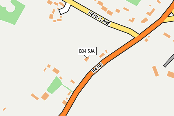 B94 5JA map - OS OpenMap – Local (Ordnance Survey)
