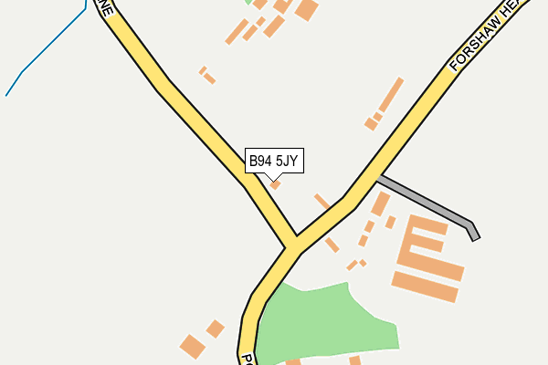 B94 5JY map - OS OpenMap – Local (Ordnance Survey)