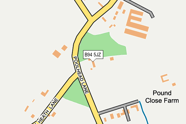 B94 5JZ map - OS OpenMap – Local (Ordnance Survey)