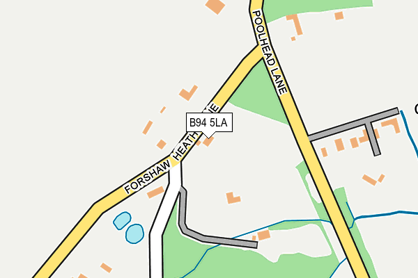 B94 5LA map - OS OpenMap – Local (Ordnance Survey)