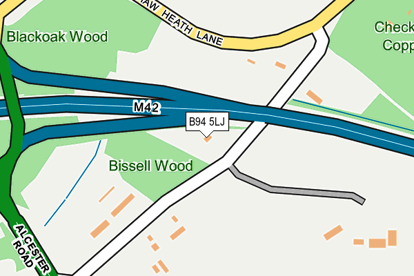 B94 5LJ map - OS OpenMap – Local (Ordnance Survey)