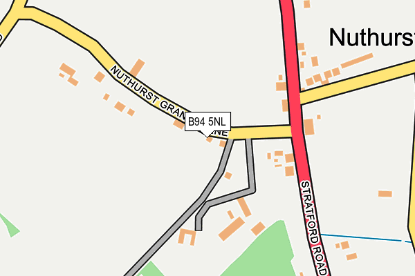 B94 5NL map - OS OpenMap – Local (Ordnance Survey)